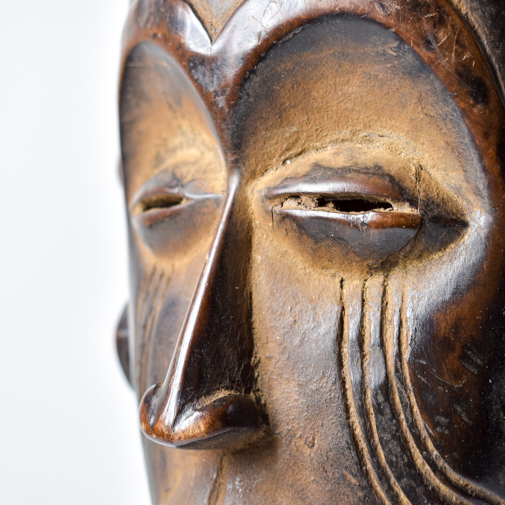 Chokwe Mask Mwana Pwo with Headdress Congo