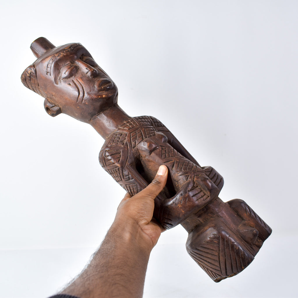 Ndengese Male Wooden Figure Congo