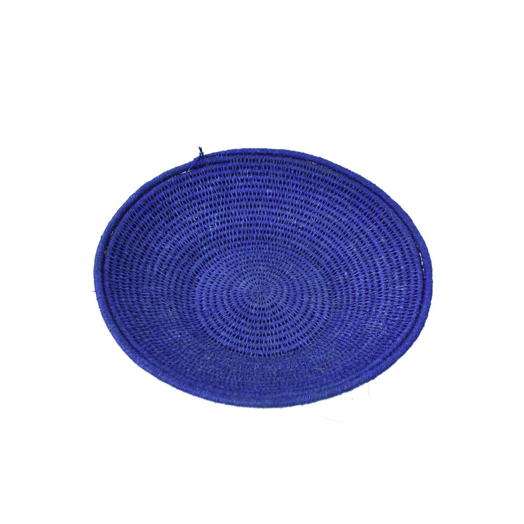 Navy Blue Agave Sisal Handwoven Basket Eswatini