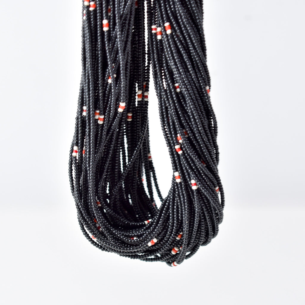 Baule Tamba Black Bead Necklace