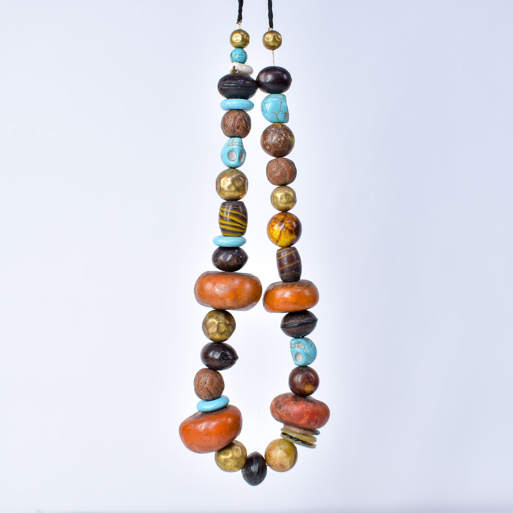 Moroccan Phenolic Resin Beaded Necklace