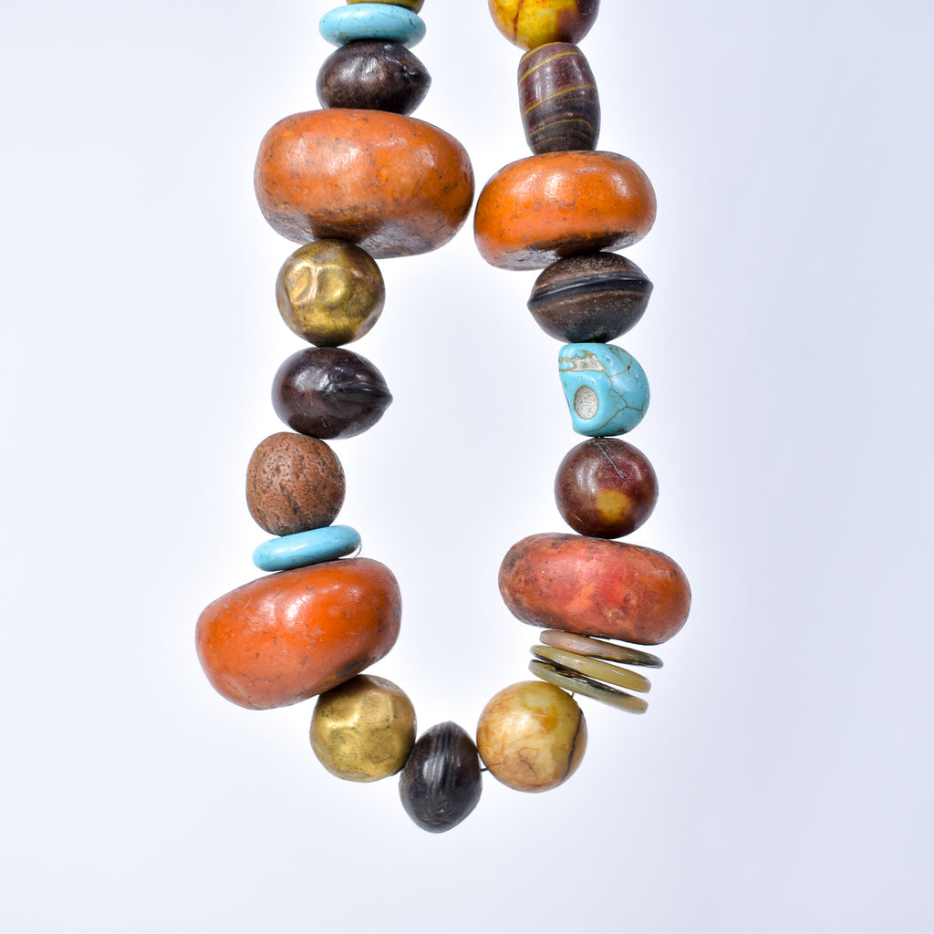 Moroccan Phenolic Resin Beaded Necklace