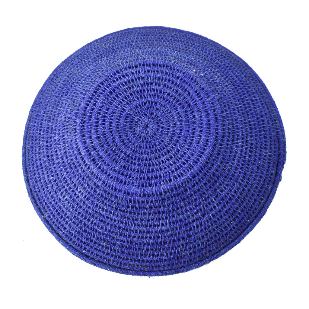 Navy Blue Agave Sisal Handwoven Basket Eswatini