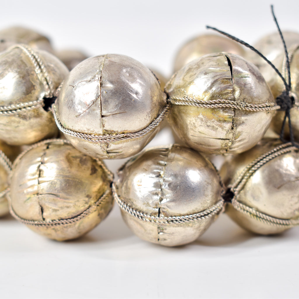 X-Large Ethiopian Silver Colored Metal Beads