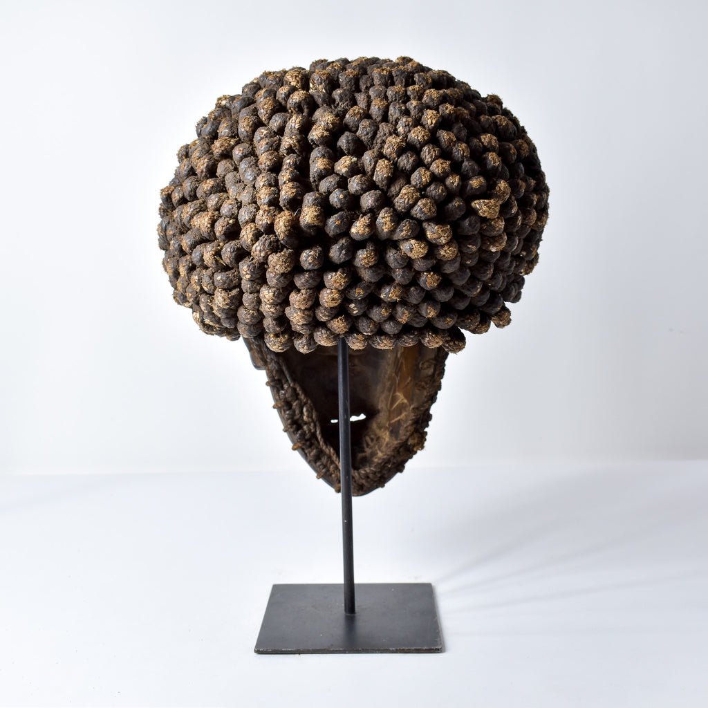 Chokwe Mask Mwana Pwo with Headdress Congo