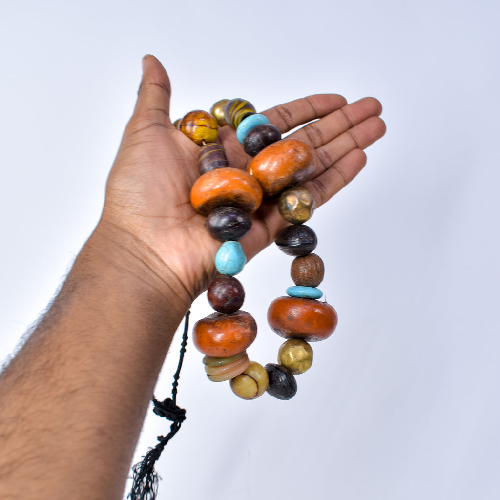 Moroccan Phenolic Resin Beaded Necklace