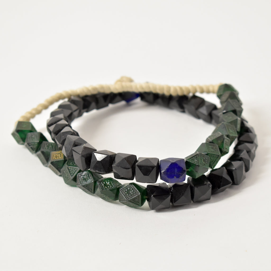 Bohemian Faceted Trade Beads 30 Inch