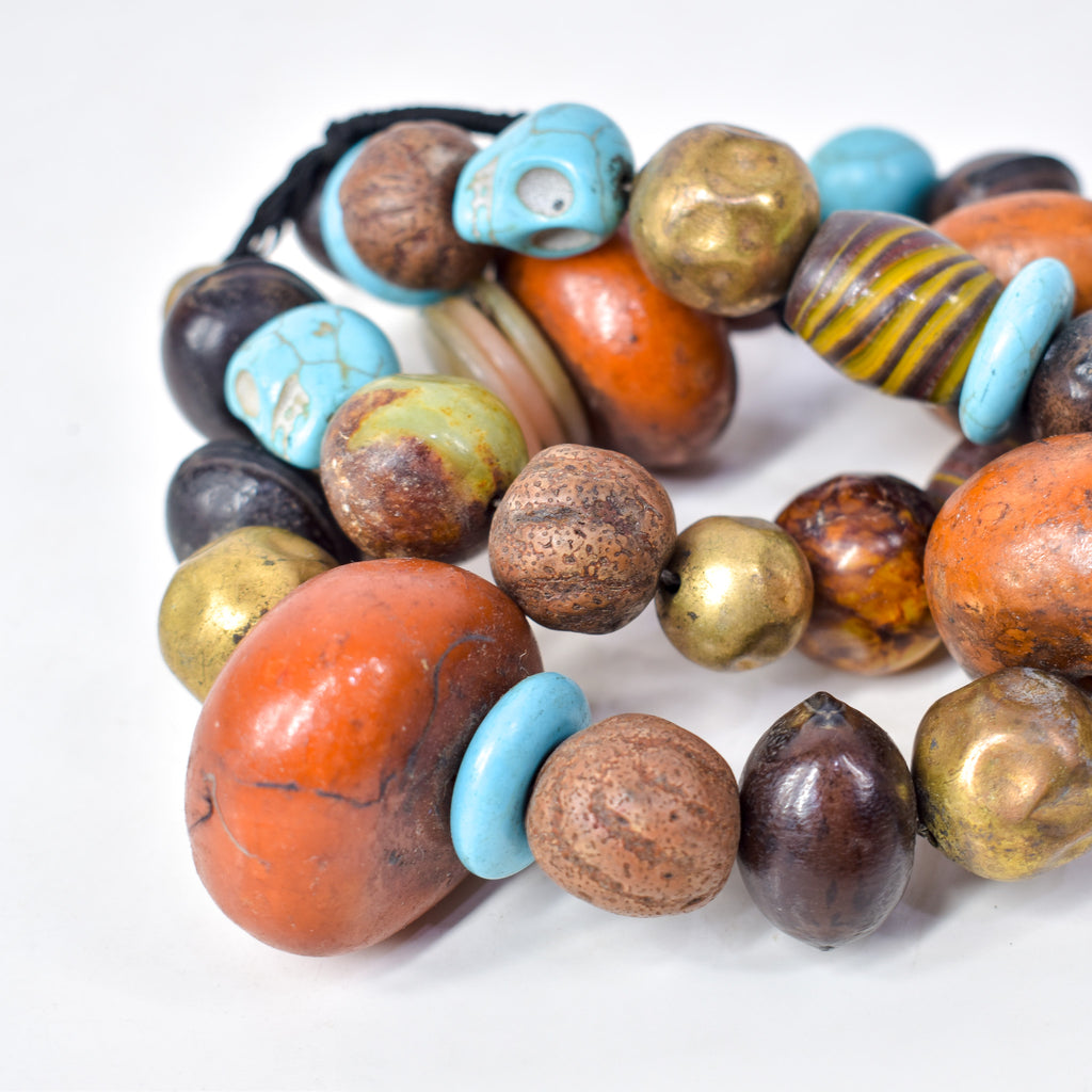 Moroccan Phenolic Resin Beaded Necklace