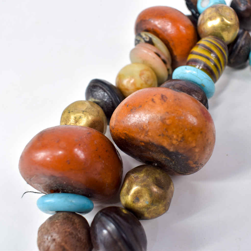 Moroccan Phenolic Resin Beaded Necklace