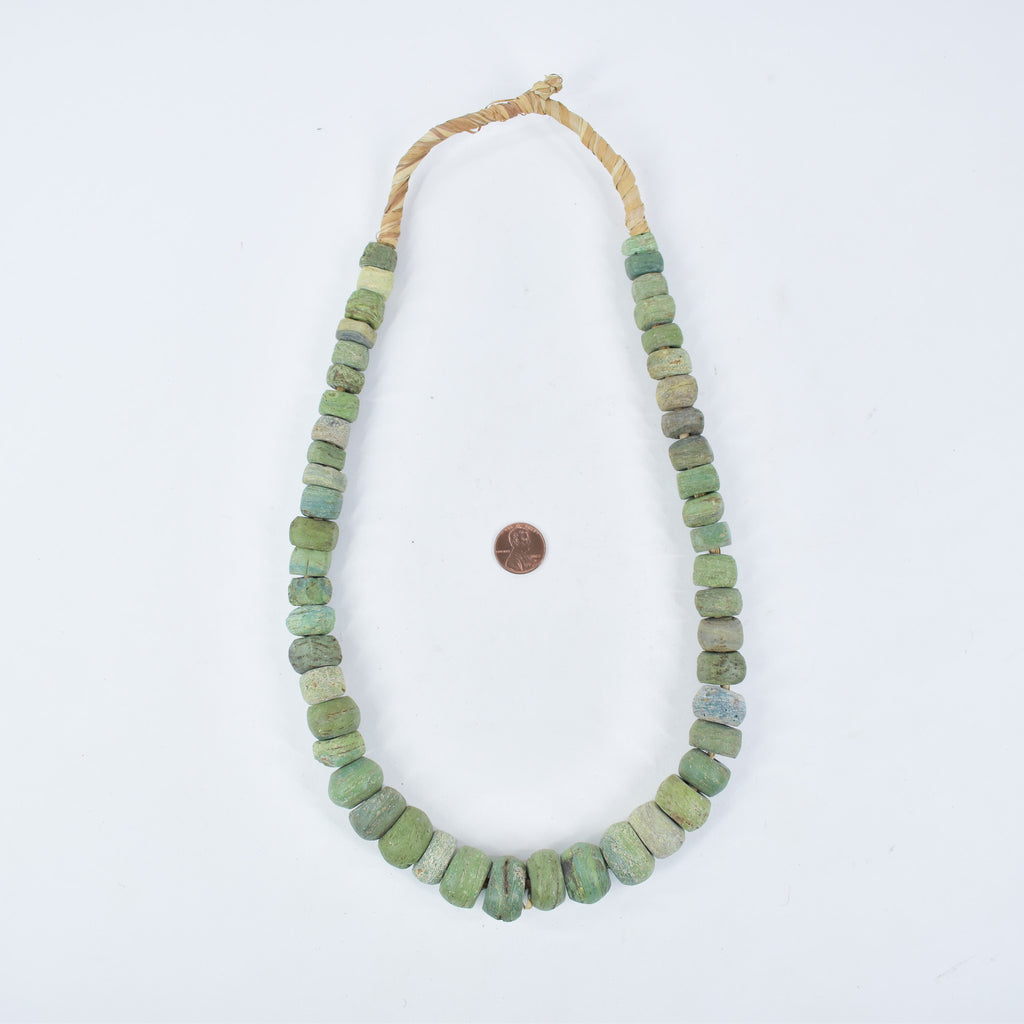 Hebron Kano Graduated Green Trade Beads