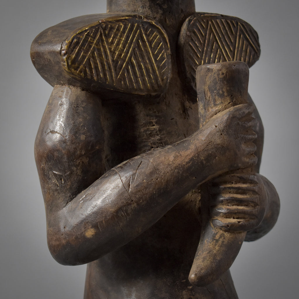 Male Fang Byeri Standing Reliquary Figure Gabon