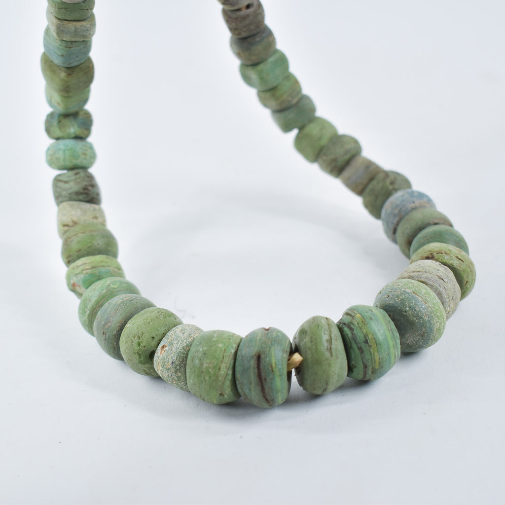 Hebron Kano Graduated Green Trade Beads