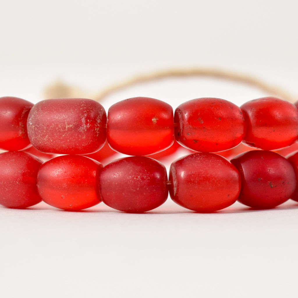 Bohemian Translucent Red Trade Beads