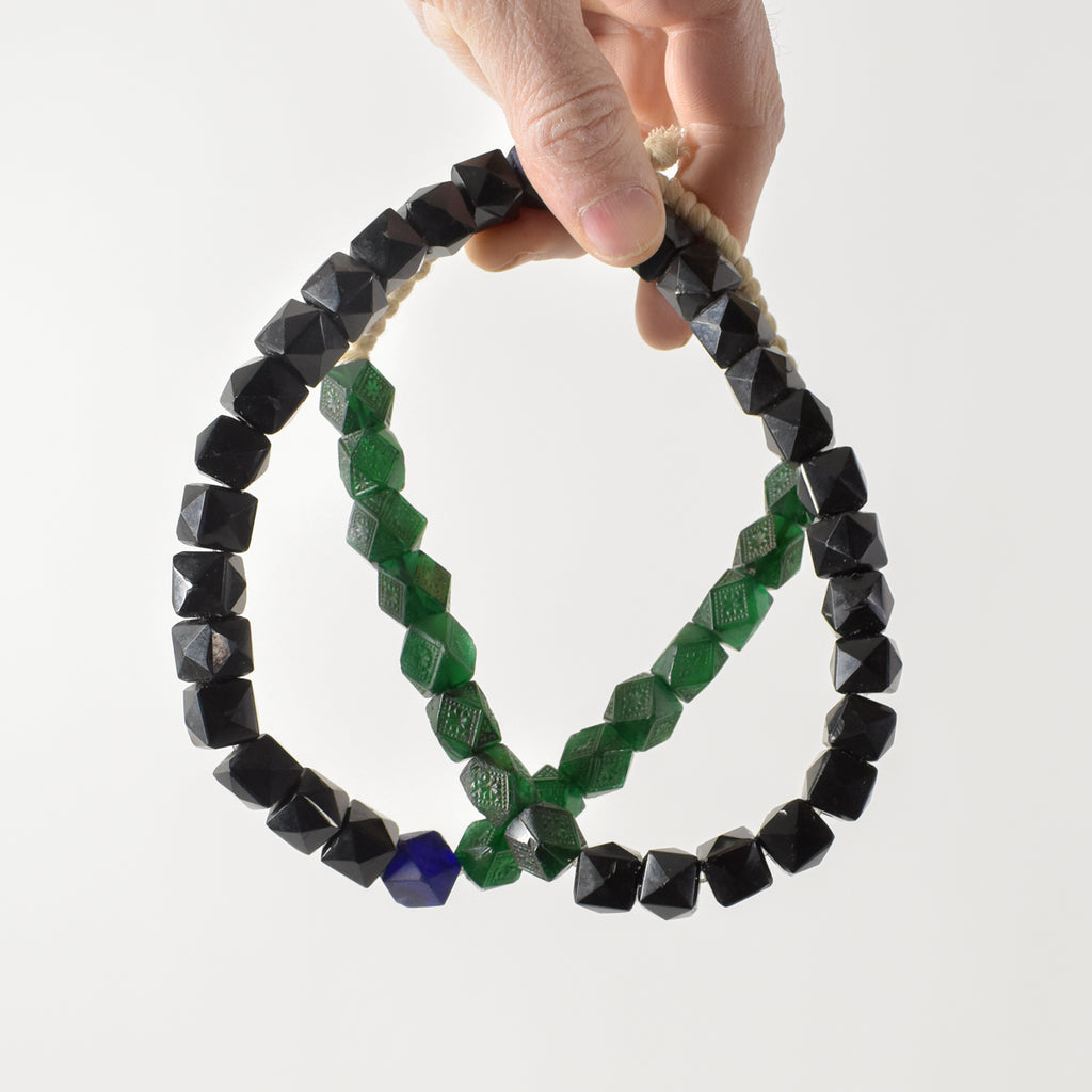 Bohemian Faceted Trade Beads 30 Inch