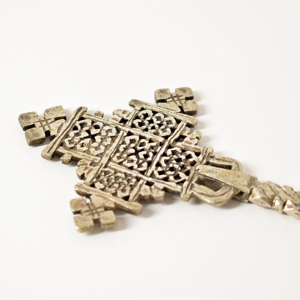 Silver Coptic Hand Cross Ethiopia