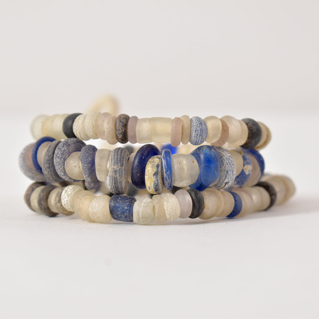 Blue and White Dogon Trade Beads