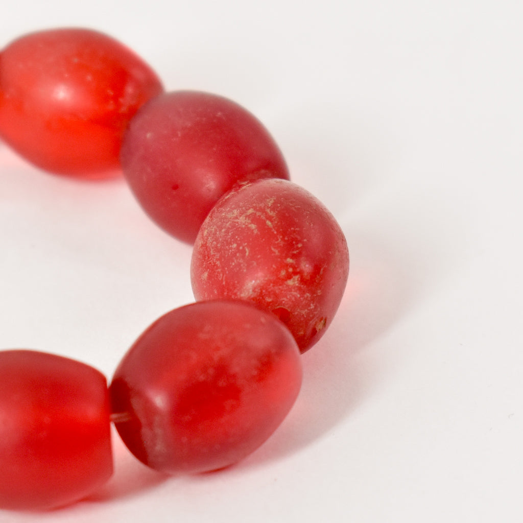 Bohemian Translucent Red Trade Beads