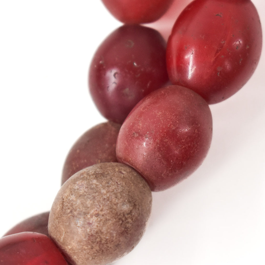 Red Pigeon Egg Trade Beads