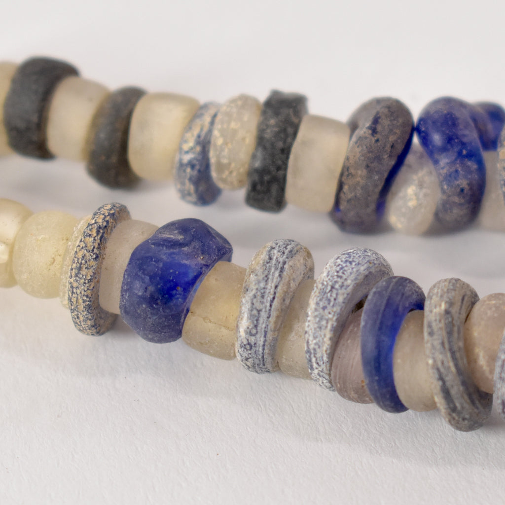 Blue and White Dogon Trade Beads