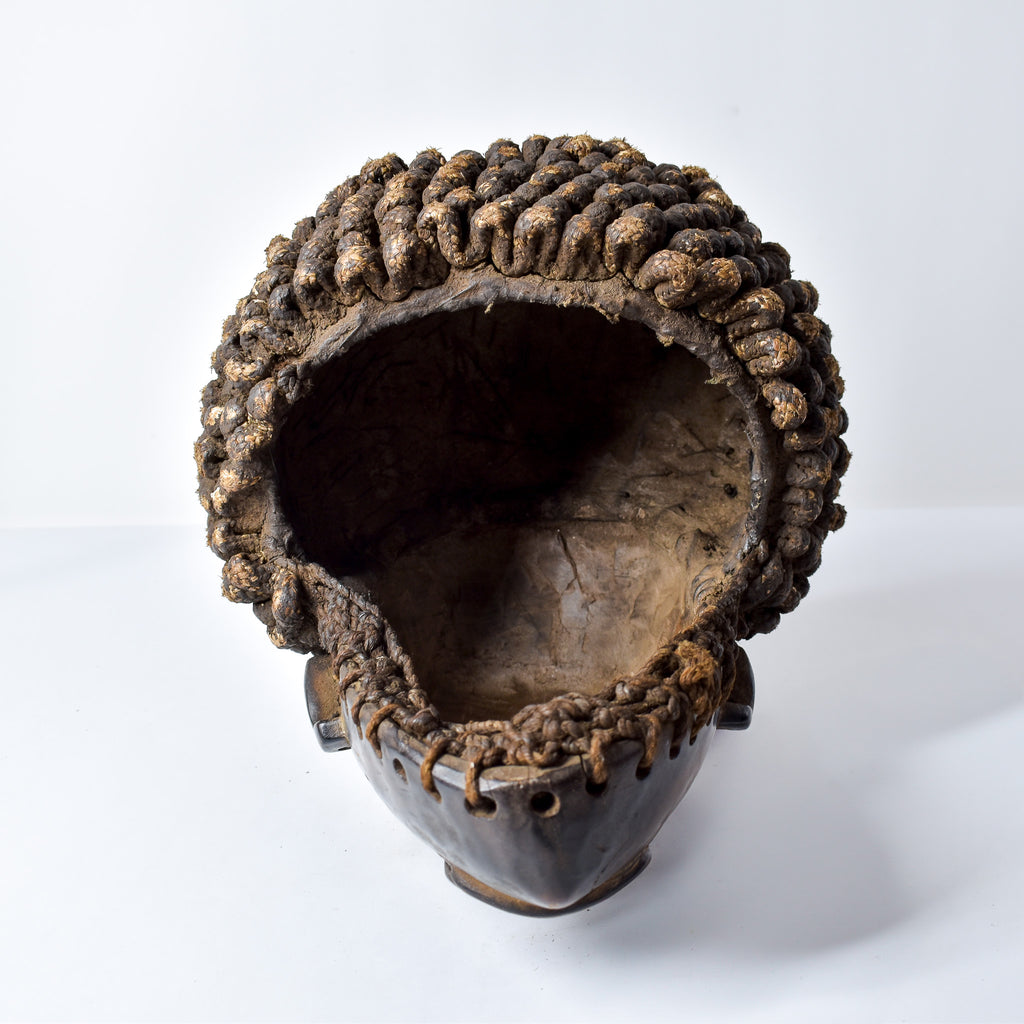 Chokwe Mask Mwana Pwo with Headdress Congo