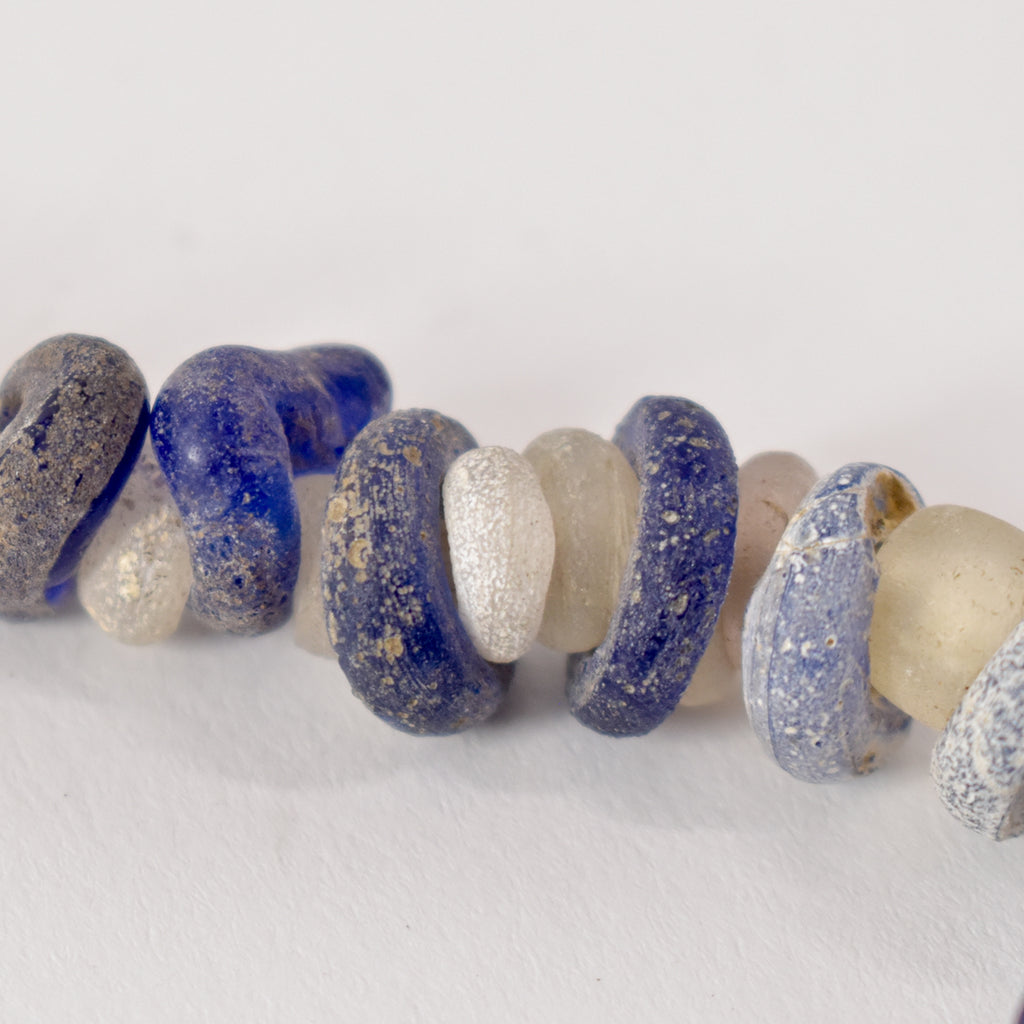 Blue and White Dogon Trade Beads