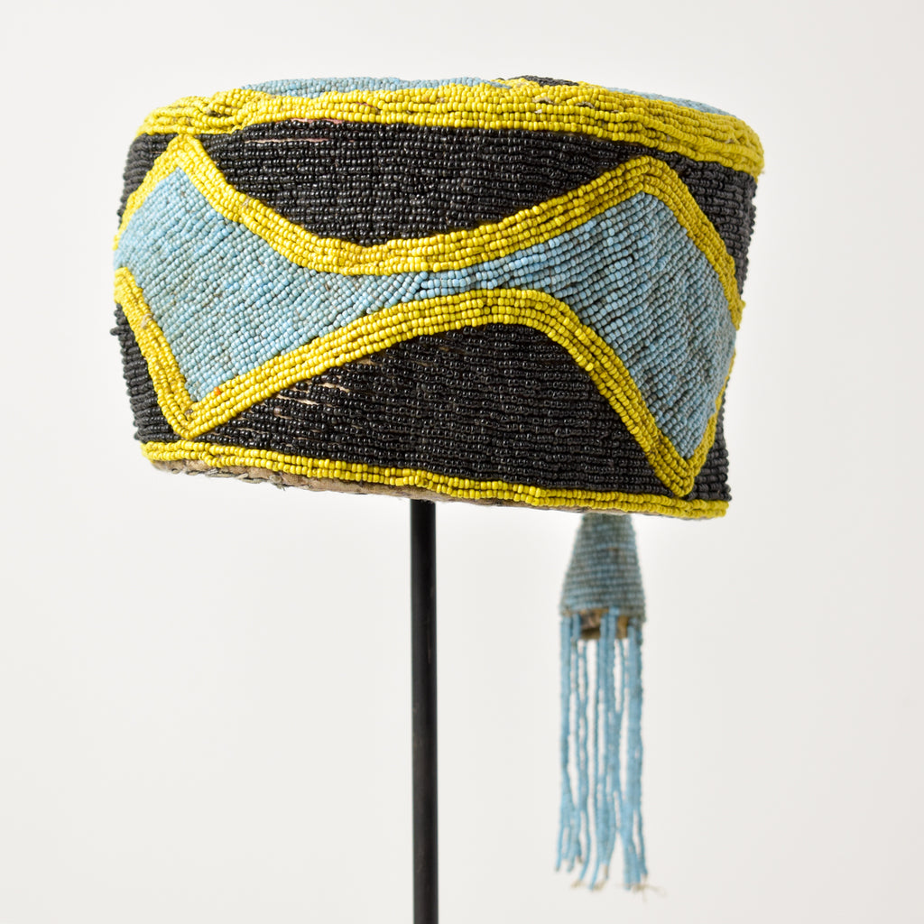 Yoruba Beaded Hat Nigeria Sidley Collection