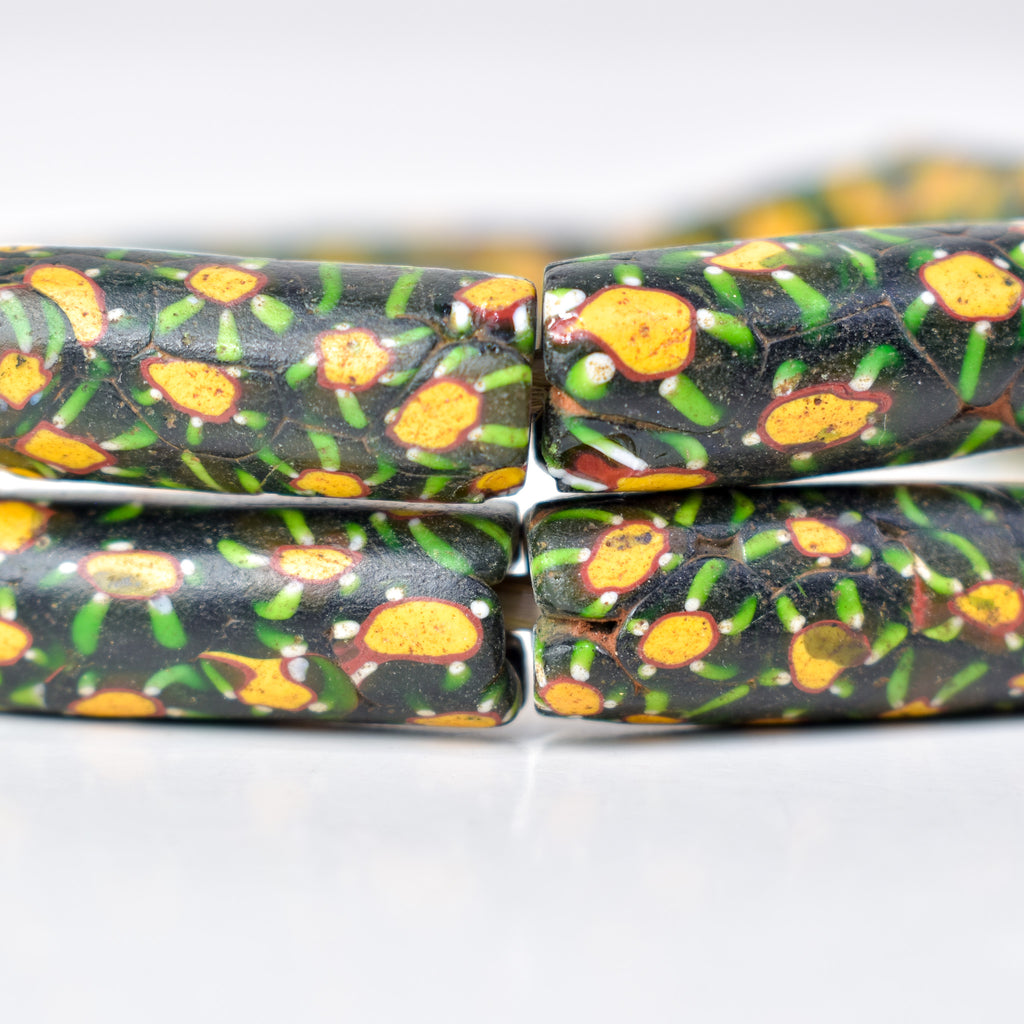 Rare Green Millefiori Venetian Trade Beads