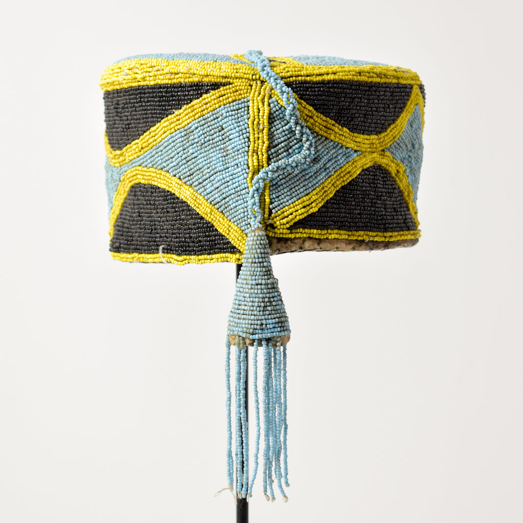 Yoruba Beaded Hat Nigeria Sidley Collection