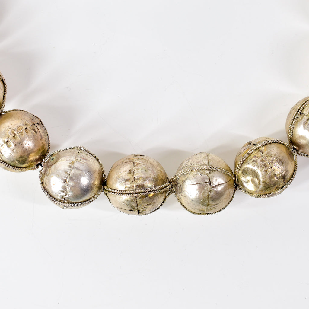 X-Large Ethiopian Silver Colored Metal Beads