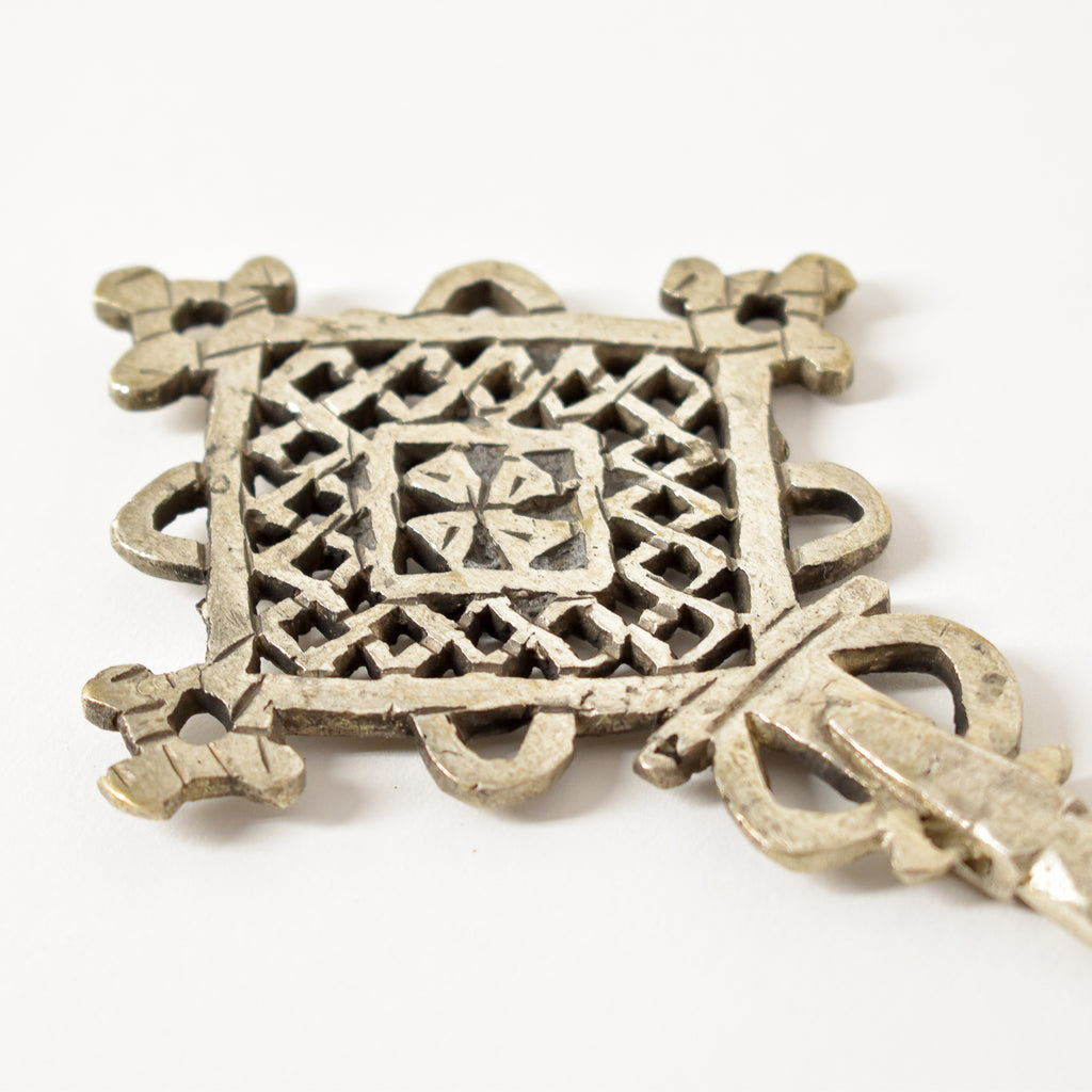 Silver Coptic Hand Cross Ethiopia