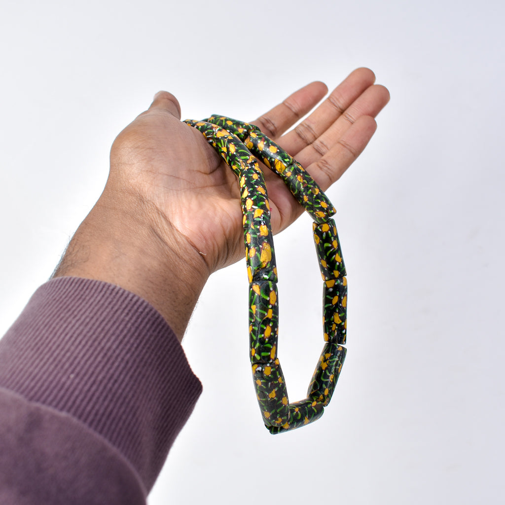 Rare Green Millefiori Venetian Trade Beads