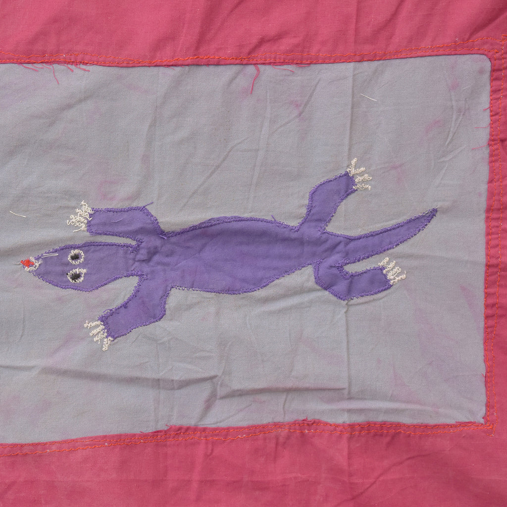 Asafo Flag Frankaa with Appliqué Ghana 59x36 Inch