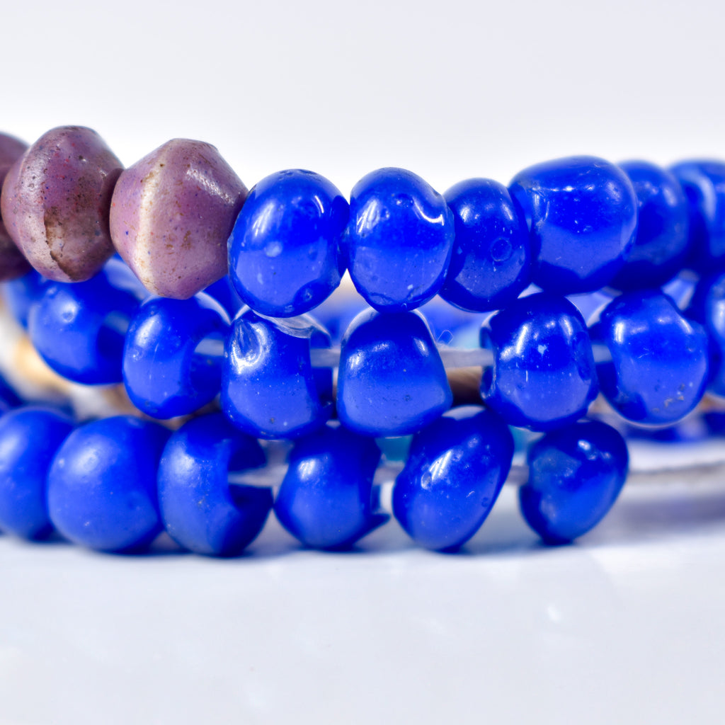 Bohemian Blue Glass Beads
