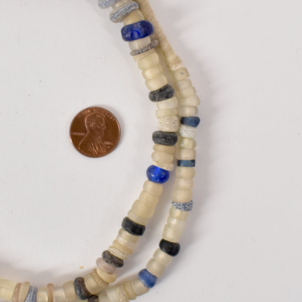 Blue and White Dogon Trade Beads