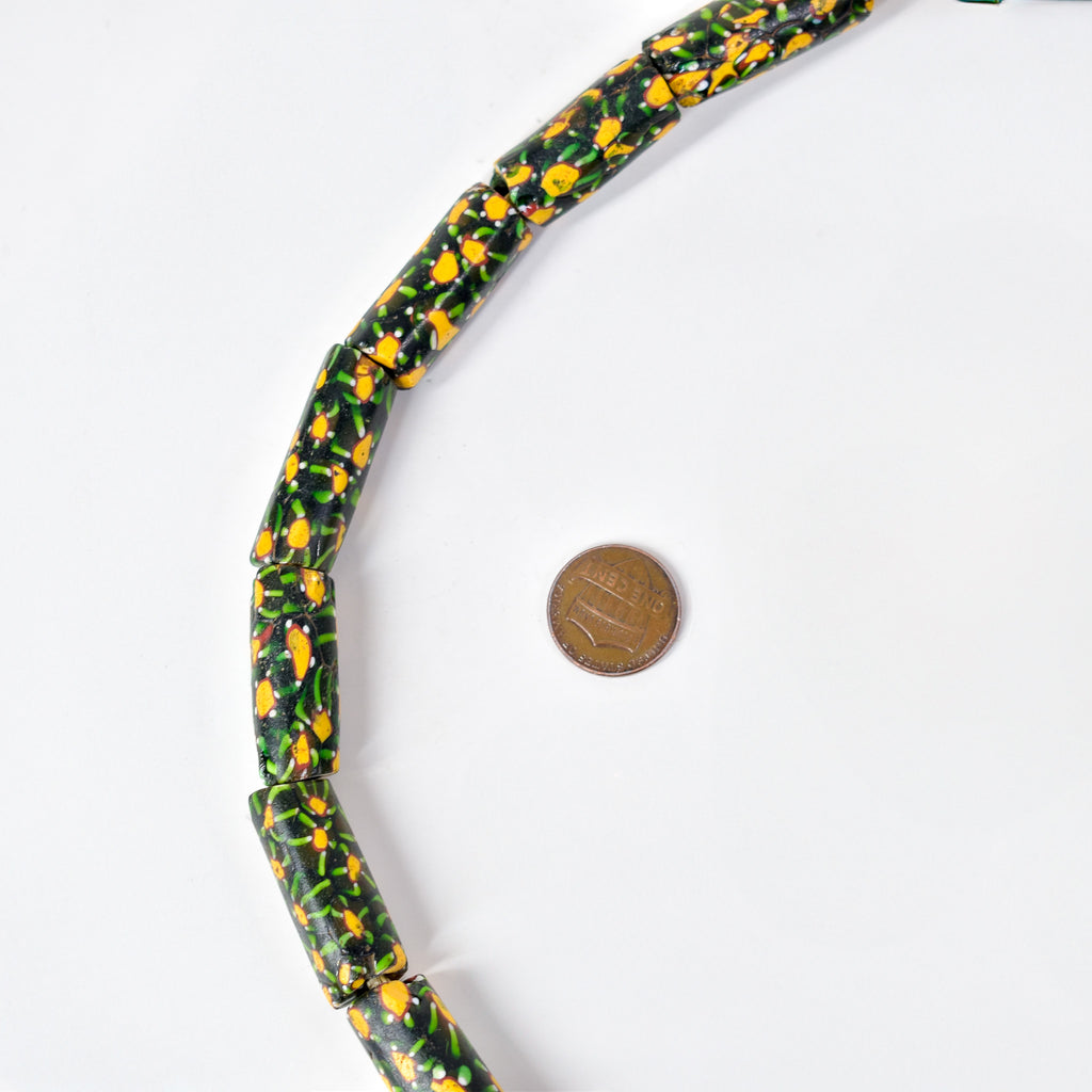 Rare Green Millefiori Venetian Trade Beads