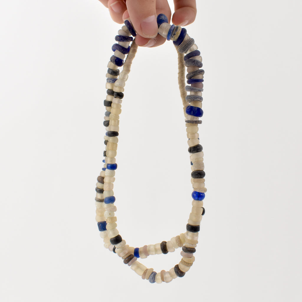 Blue and White Dogon Trade Beads