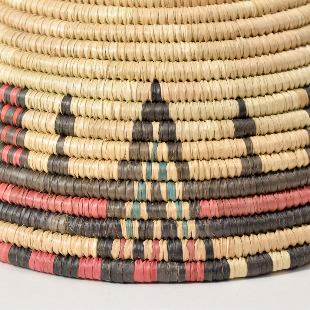 Hausa Grass Basket Bowl Nigeria 11 Inch