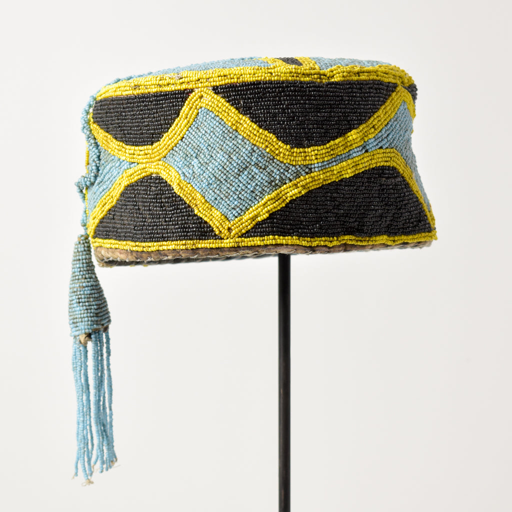 Yoruba Beaded Hat Nigeria Sidley Collection