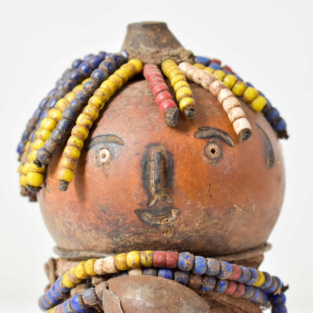 Nyamwezi Beaded Fertility Doll Gourd Tanzania