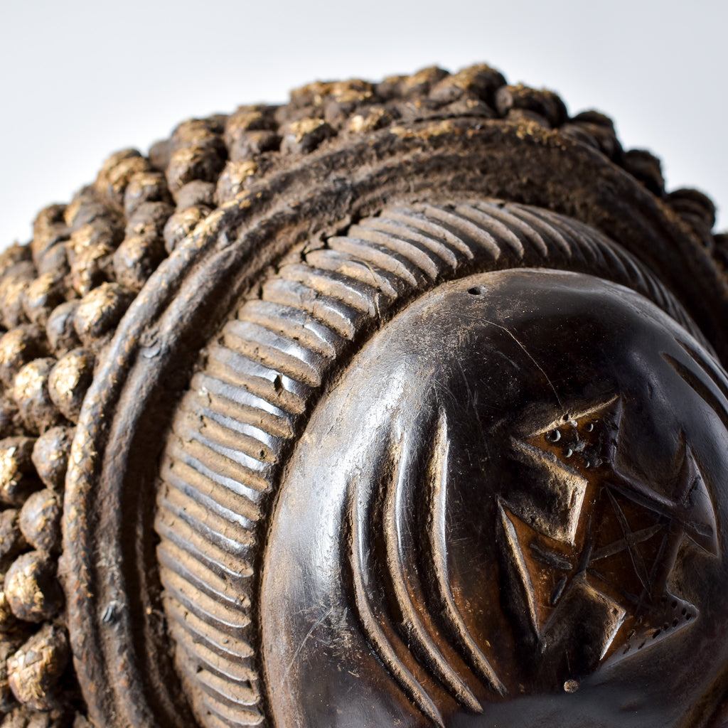 Chokwe Mask Mwana Pwo with Headdress Congo