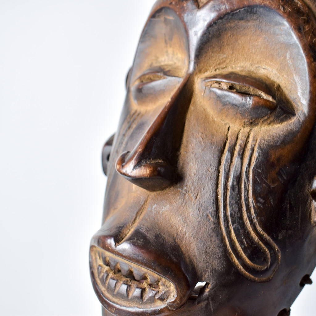 Chokwe Mask Mwana Pwo with Headdress Congo