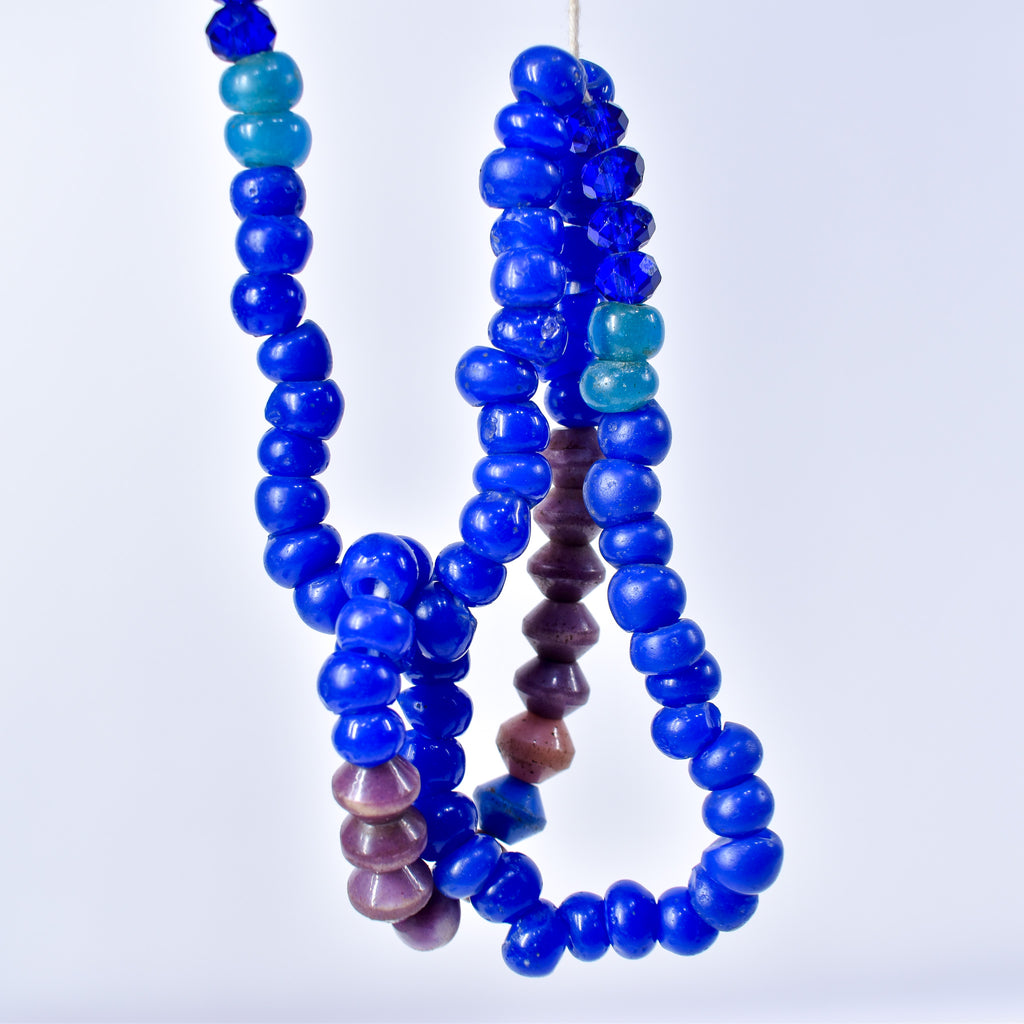 Bohemian Blue Glass Beads