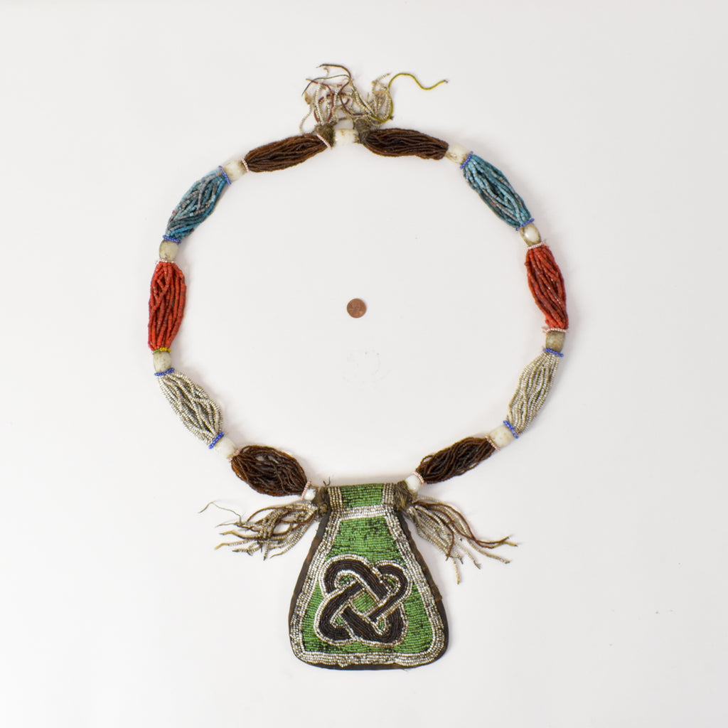 Yoruba King's Beaded Necklace 40 Inch