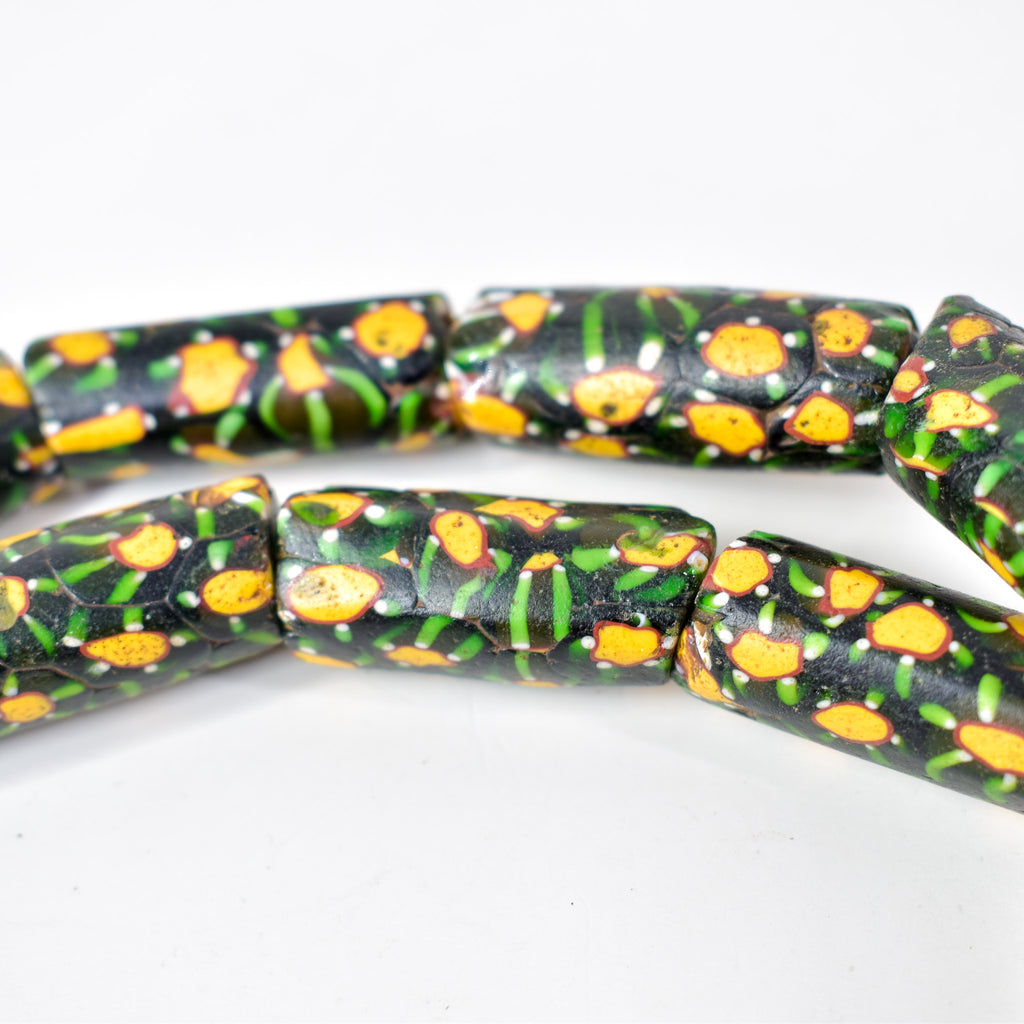 Rare Green Millefiori Venetian Trade Beads