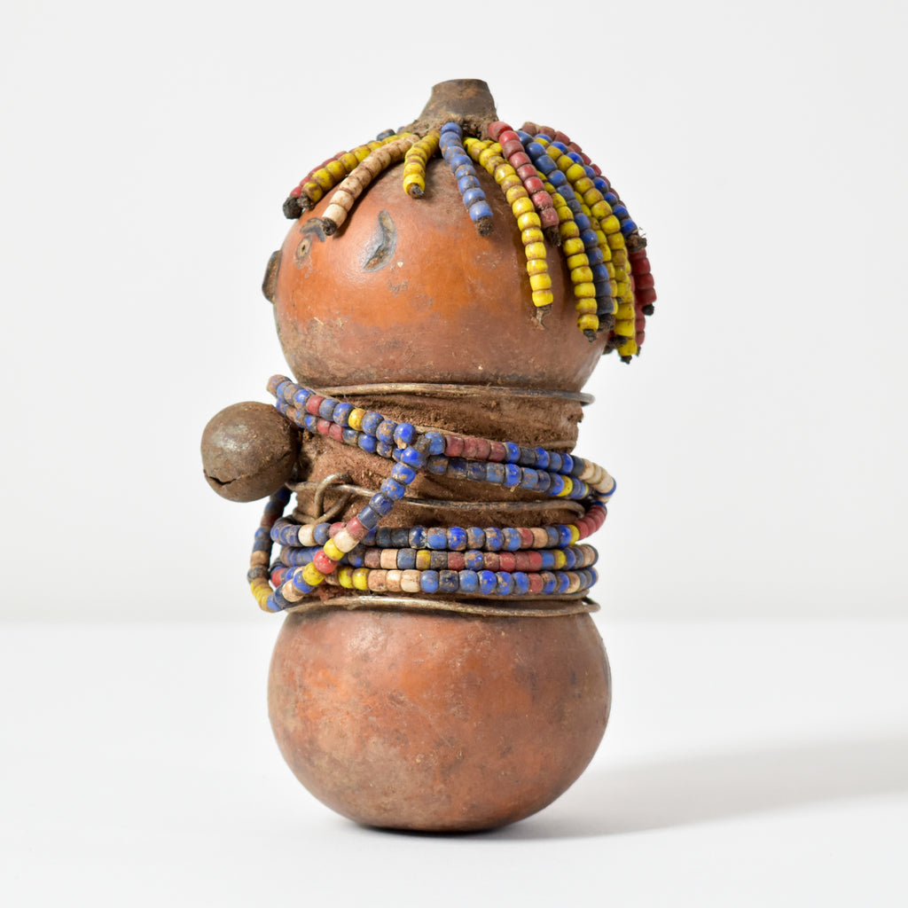 Nyamwezi Beaded Fertility Doll Gourd Tanzania