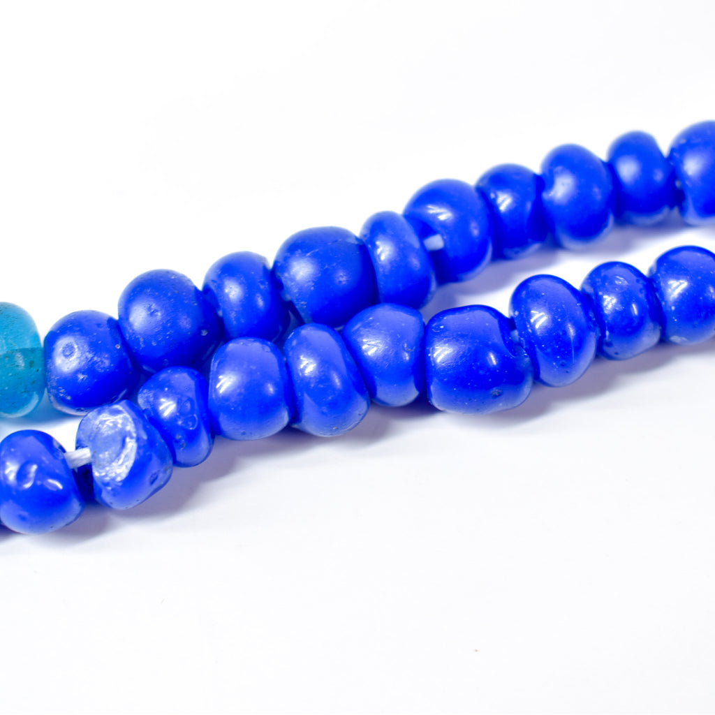 Bohemian Blue Glass Beads