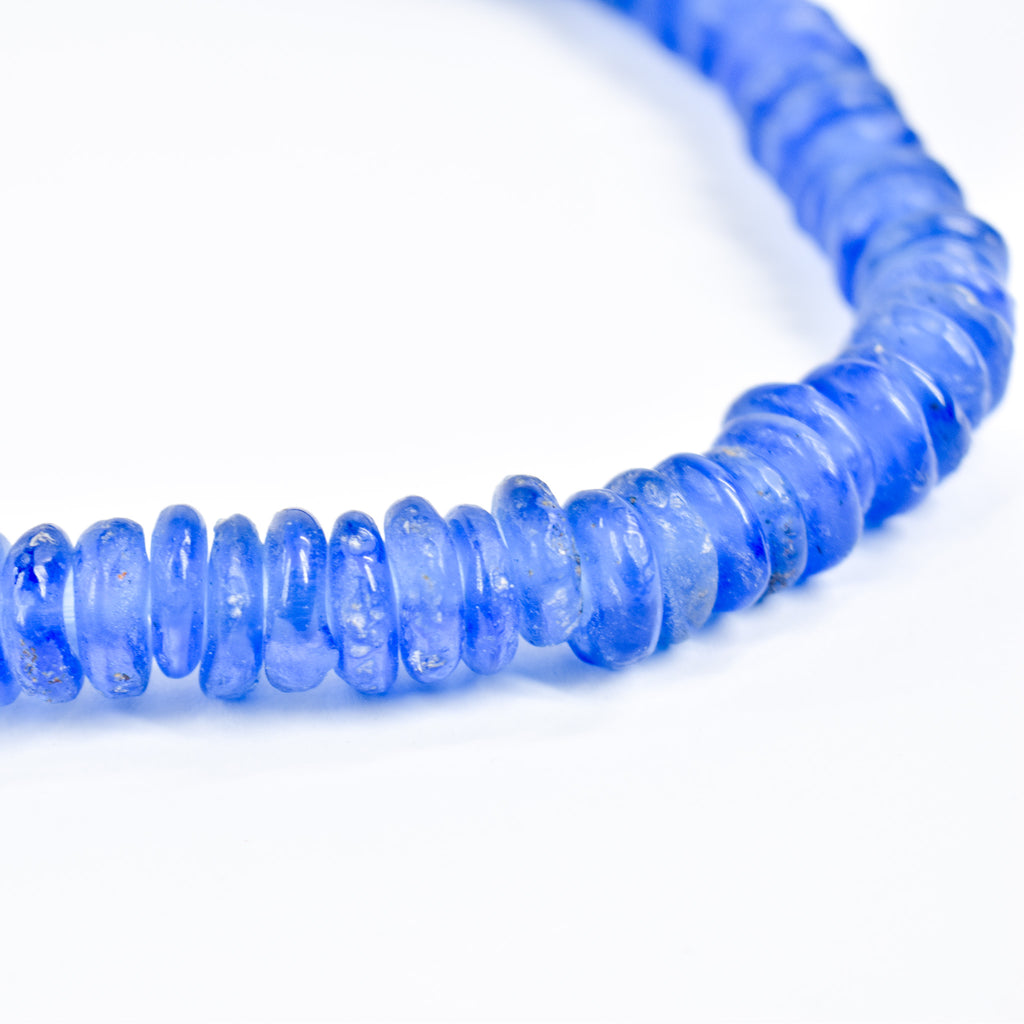 Krobo "Recycled" Powder Glass Blue Trade Beads