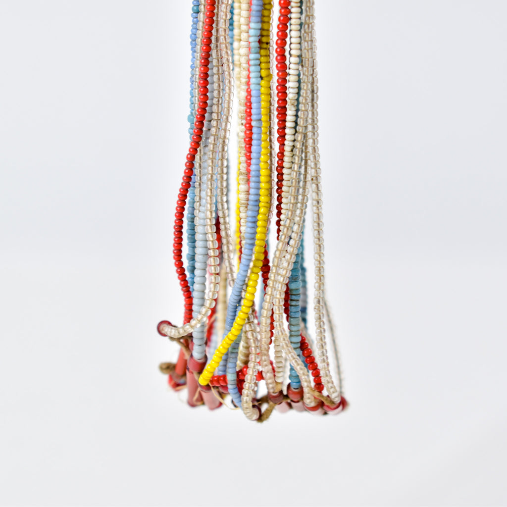Fulani Beaded Necklace Multicolor Nigeria 33 Inch