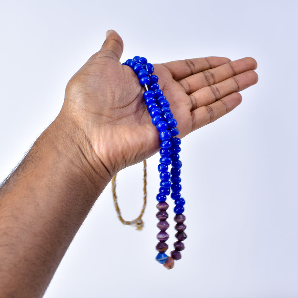 Bohemian Blue Glass Beads