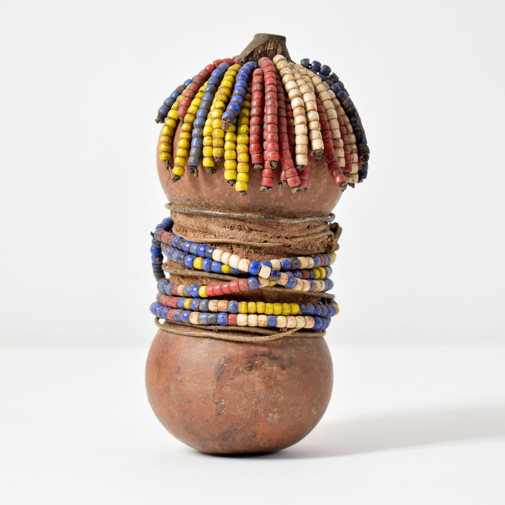 Nyamwezi Beaded Fertility Doll Gourd Tanzania